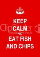 eat fish and chips poster