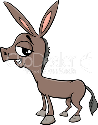 baby donkey cartoon illustration