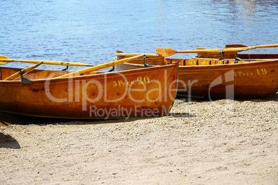 Rowing boats for rent
