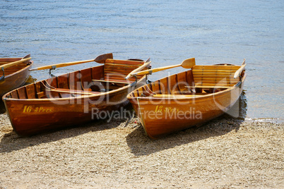 Rowboats on the banks of Lake Titisee