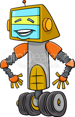 robot character cartoon illustration