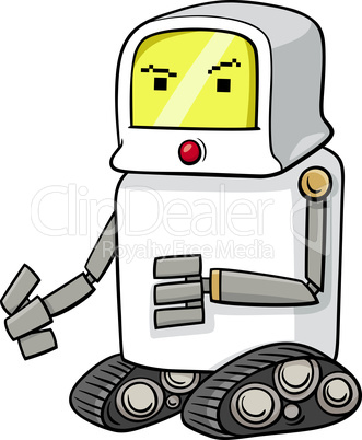 robot character cartoon illustration