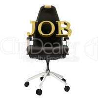 Office chair with JOB-sign