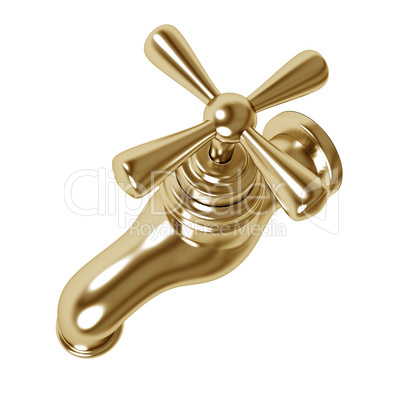 Gold plated faucet