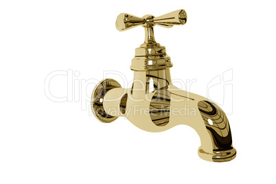 Gold plated faucet
