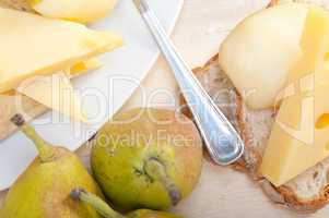 fresh pears and cheese