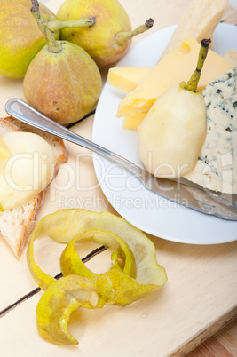 cheese and pears