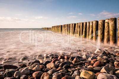 Abends an der Küste der Ostsee