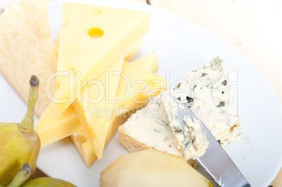 cheese and pears