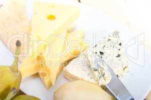 cheese and pears