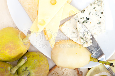 cheese and pears