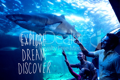 Composite image of explore, dream, discover