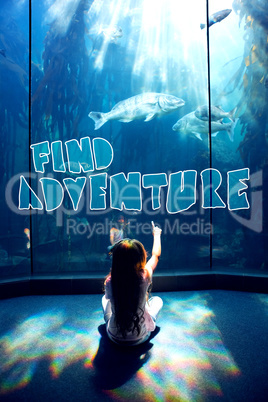 Composite image of find adventure