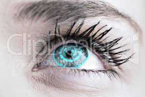 Composite image of blue eye
