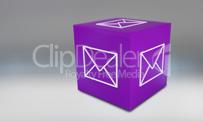 Composite image of email app cube