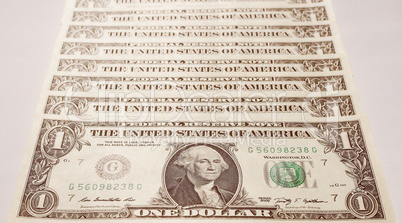 Retro look Dollar notes 1 Dollar