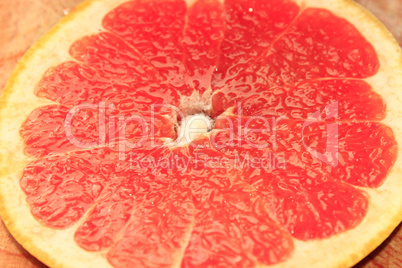 Background from the cut fruit of grapefruit