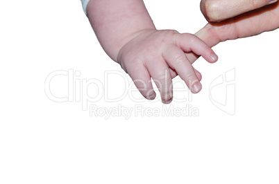 Babys Hand und Mamas Hand