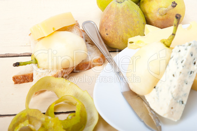 cheese and pears