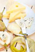 cheese and pears