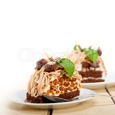 chestnut cream cake dessert