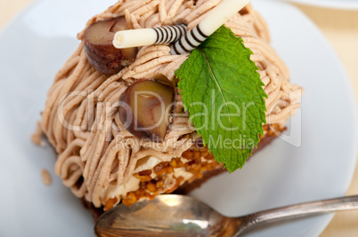 chestnut cream cake dessert