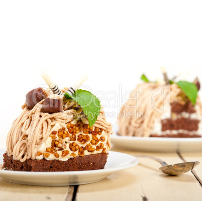 chestnut cream cake dessert