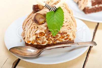 chestnut cream cake dessert