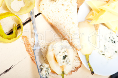 cheese and pears