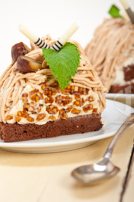 chestnut cream cake dessert