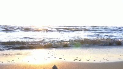 sunset and beach 4k