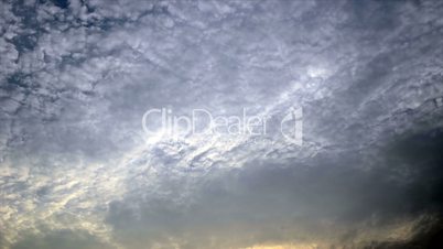 Cloudy sky, time lapse