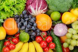 set fruit and vegetable