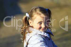 portrait of young girl with nice braids