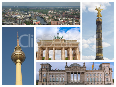 Berlin landmarks collage