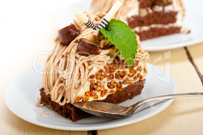 chestnut cream cake dessert