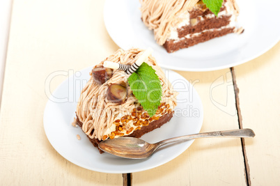 chestnut cream cake dessert