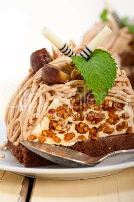 chestnut cream cake dessert