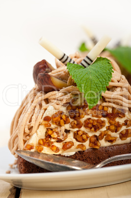 chestnut cream cake dessert