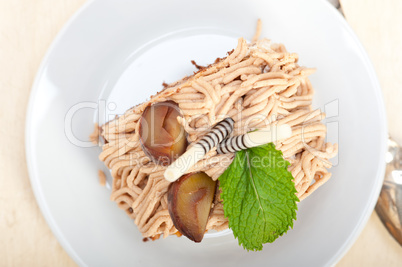 chestnut cream cake dessert chestnut cream cake dessert