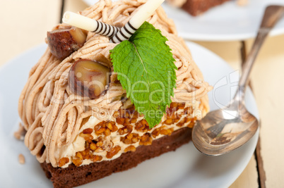 chestnut cream cake dessert