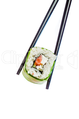 Sushi Roll on a white background