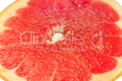 cut fruit of grapefruit