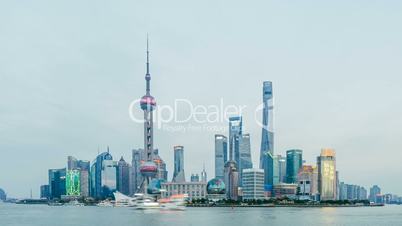 Shanghai bund skyline