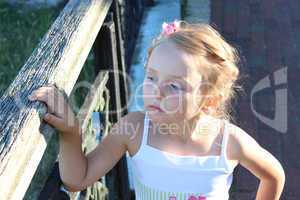 fashionable girl with beautiful coiffure