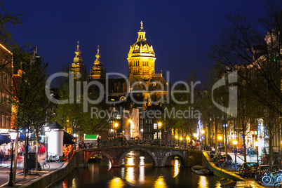 The Basilica of Saint Nicholas (Sint-Nicolaasbasiliek) in Amster