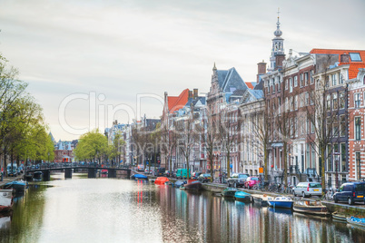 Overview of Amsterdam, the Netherlands