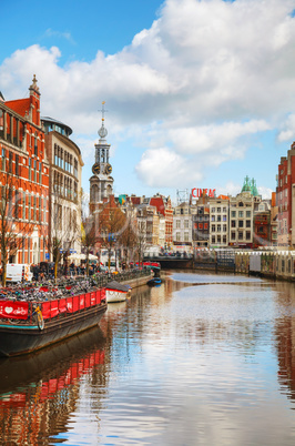 Floating flower market in Amsterdam