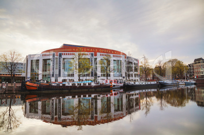 Nationale opera and ballet building in Amsterdam