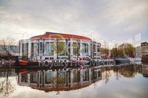 Nationale opera and ballet building in Amsterdam